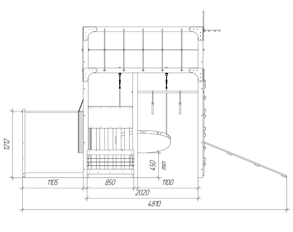 Детский игровой комплекс Куб радости 2 с подушками - вид 3
