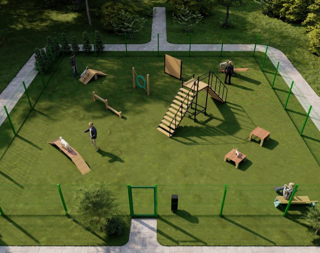 Площадка для выгула собак TORUDA №1 (15х15) - вид 2