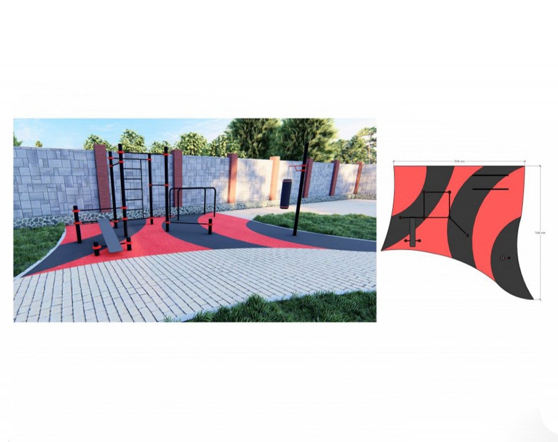 Спортплощадка воркаут - вид 5